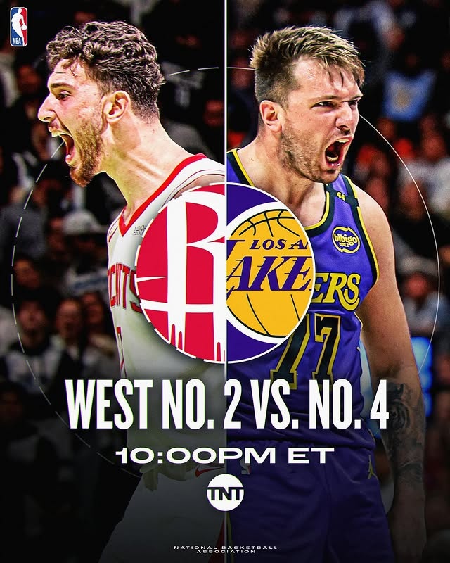  狂野西部焦點大戰(zhàn)！NBA官方發(fā)布火湖大戰(zhàn)海報：申京VS東契奇